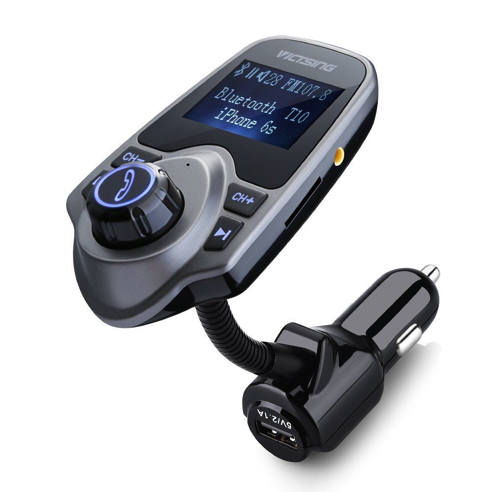 2020 VicTsing Wireless In Car Bluetooth FM Transmitter Radio Adapter