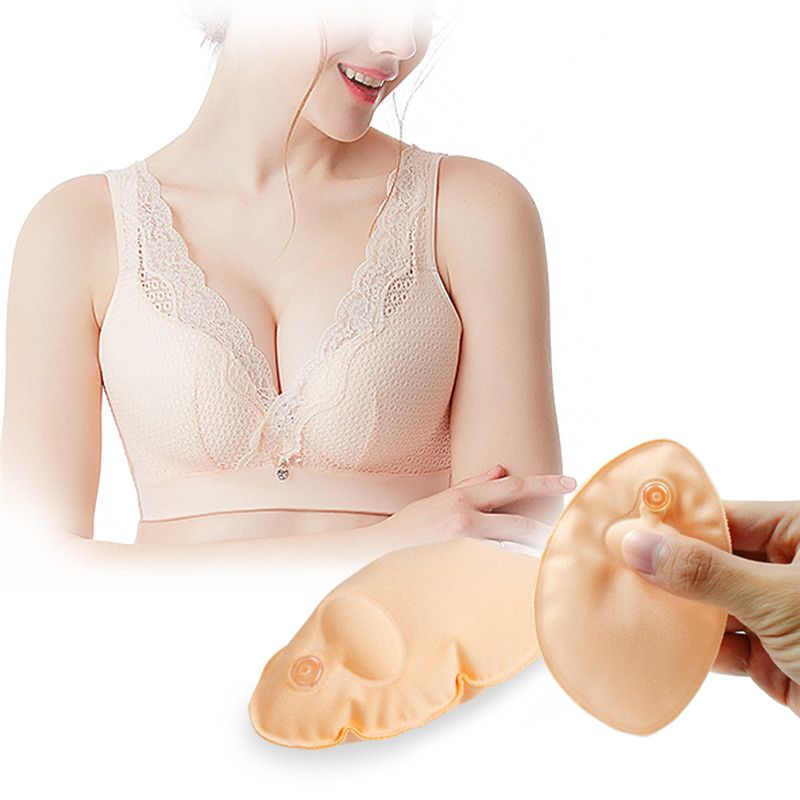 Inflatable Push Up Bra Insert Shaper Pads Magic Bra Pad Pump Up Bikini