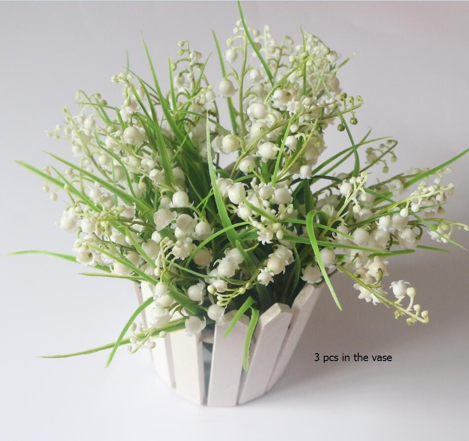 2021 Artificial Lily Of The Valley Spray Fake Belletrists Bride Holding