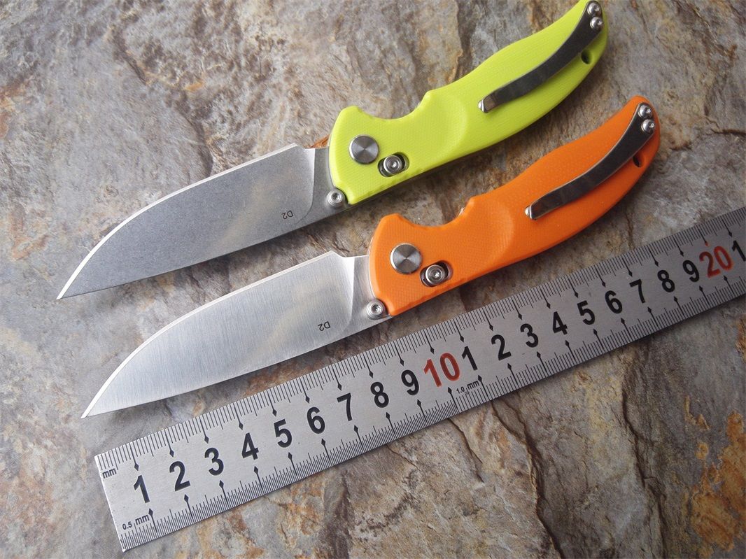 2016 New Design Ontario Bearing System Floding Knife Metal Wire Drawing D2 Blade G10 Handle Outdoor Survival Hunting Camping Too 2016 New Design Ontario Bearing System Floding Knife Metal Wire Drawing D2 Blade G10 Handle Outdoor Survival Hunting Camping Too