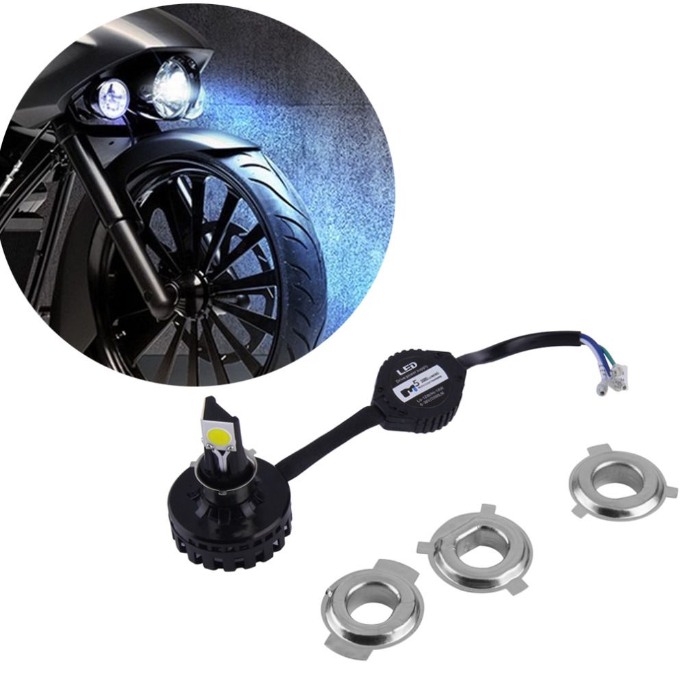 2021 M5 2000 LUMENS H4 LED Motorcycle Headlight Bulb 6000K 1650LM 15W