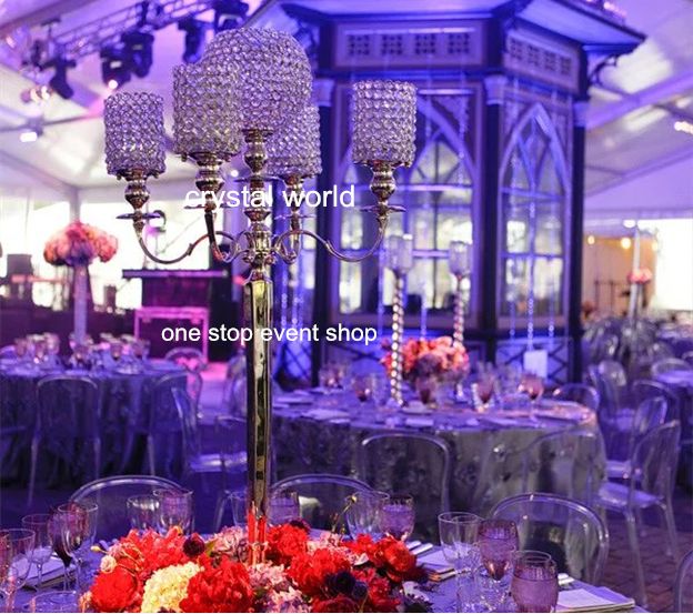 Wholesale Elegant Fashion Glass Bead Flower Vase Tall Flower Vase