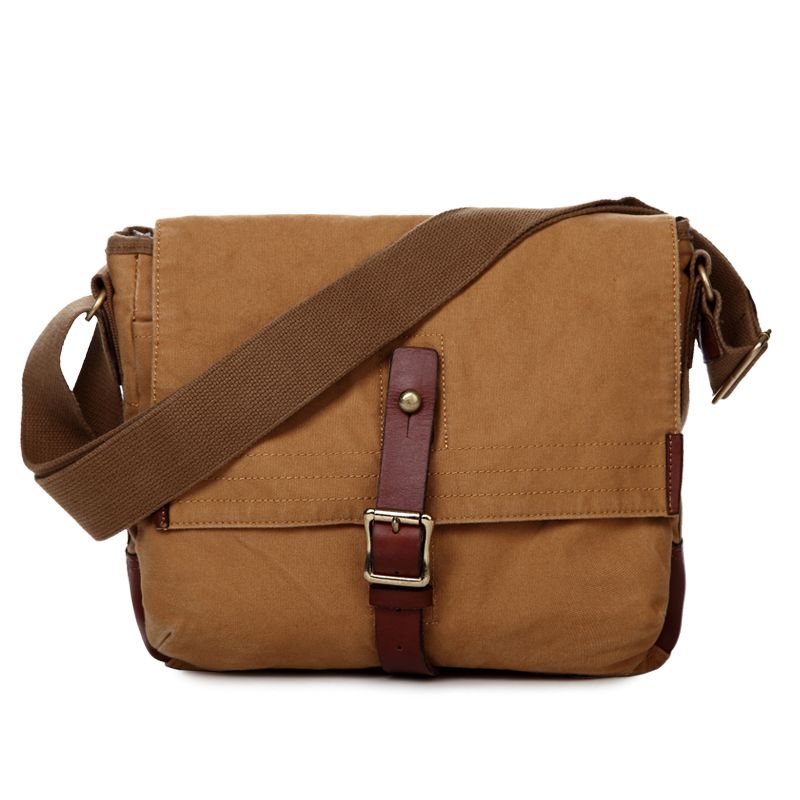 Vintage Military Cotton Canvas Messenger Bag Shoulder Crossbody Satchel