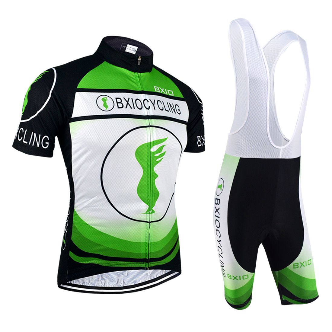 BXIO Brand Green Cycling Jerseys Lycra Cycle Wear Sets Road Cycling