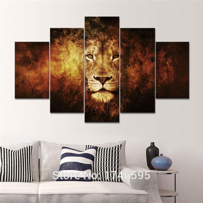 2019 Home Decoration Painting Art For Living Room Decor Wall Art Picture Print Lion King Painting On Canvas Art Print Pt0232 From Portraitcustom