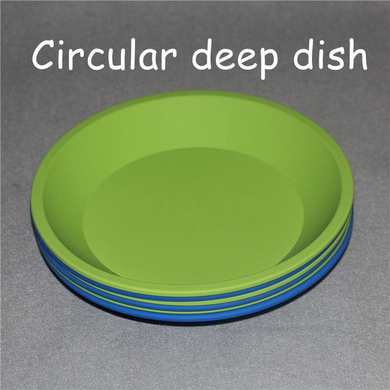 2019 Silicon Deep Dish Round Silicone Pan 8 Non Stick Silicone Container Concentrate Oil BHO