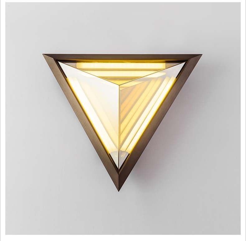 Art Deco Wall Sconces 2017 led triangle wall lamps postmodern personality refraction Art Deco Wall Sconces 2017 led triangle wall lamps postmodern personality refraction