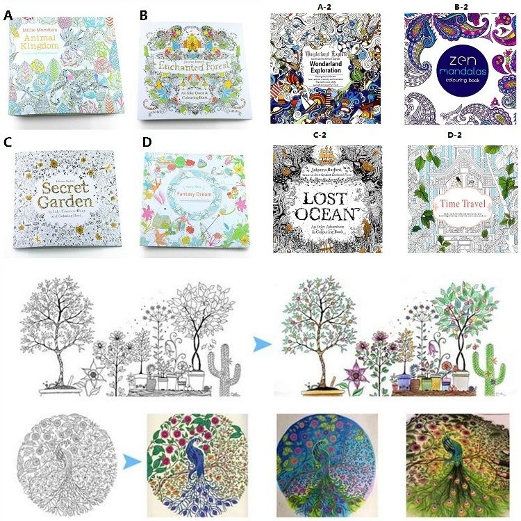 Newest Secret Garden Adult English Decompression Hand Painted Color In Coloring Book Enchanted Forest Children Books Ing Pages Free Colouring