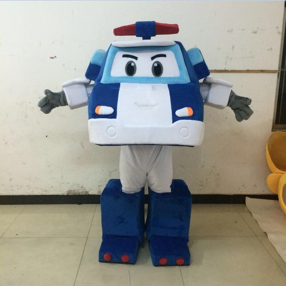 High Quality Car Mascot Costume Police Car Mascot Costume Patrol Wagon