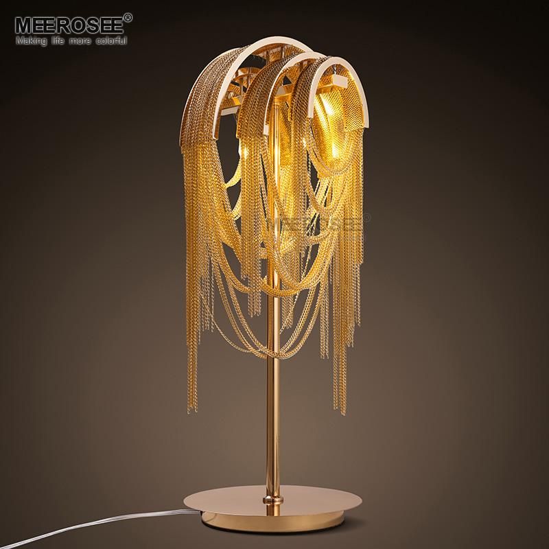Best French Vintage Chain Retro Gold Color Table Light Fixture Best French Vintage Chain Retro Gold Color Table Light Fixture Aluminum Desk Lamp Bedroom Living Room Hotel Re Under 280 91 Dhgate Com