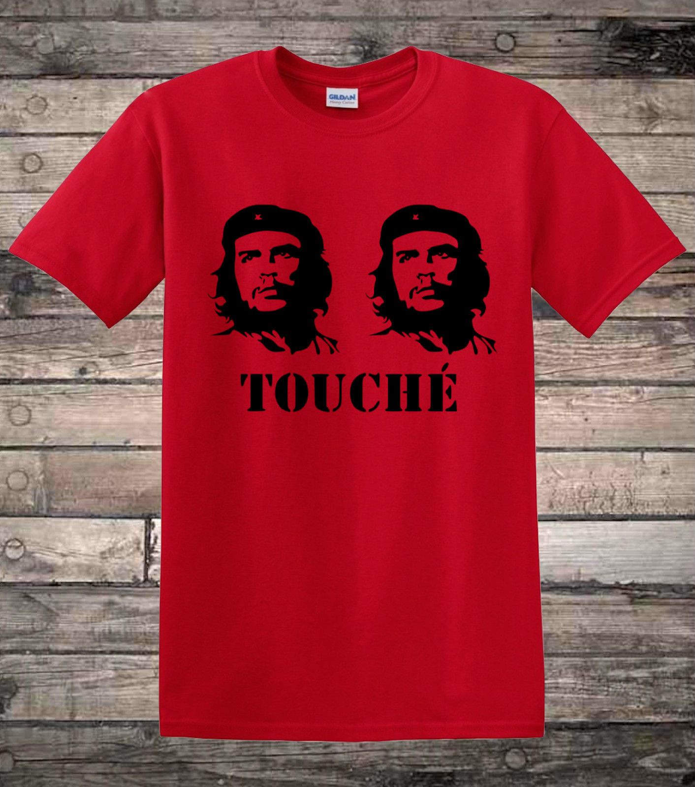 che guevara touche ironic retro political socialist t shirt
