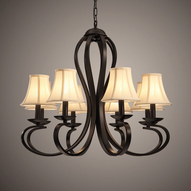 American Country Pendant Lamps Led Modern White Black Lights American Country Pendant Lamps Led Modern White Black Lights Fixture Korea Dining Room Living Home Indoor Lighting 4 8 Lamp