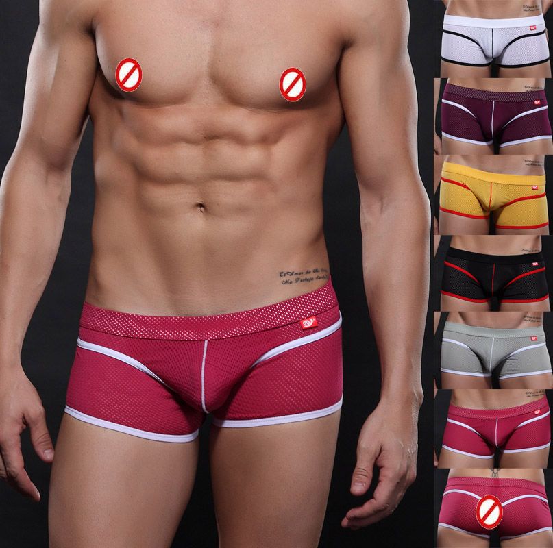 2019 Men'S Sexy Underwear Stretch Briefs Seamless Breathable Mesh