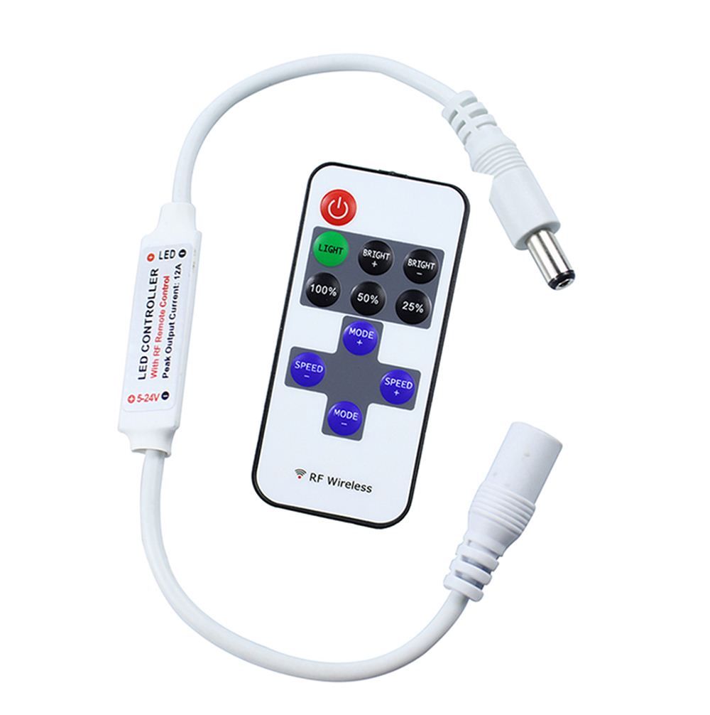 Best Led Mini Wireless Remote Controller For Single Color Strip Best Led Mini Wireless Remote Controller For Single Color Strip Lights Rf Dimmer Dc 5 24v 12a Light Strips Under 02 Dhgate Com