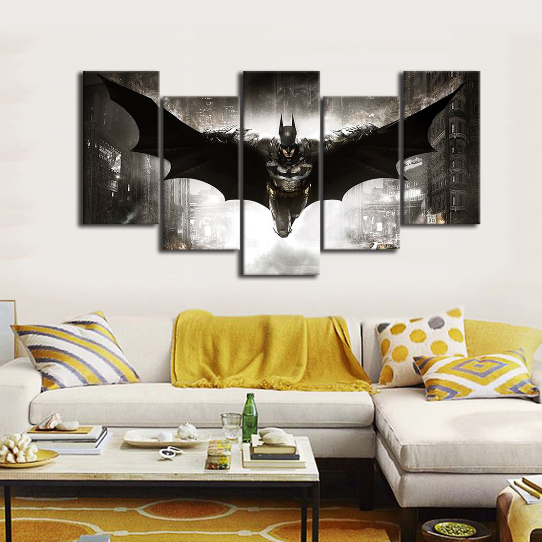 2019 Unframed Flying Batman Hero Wall Art Oil Painting On Canvas Textured Paintings Pictures