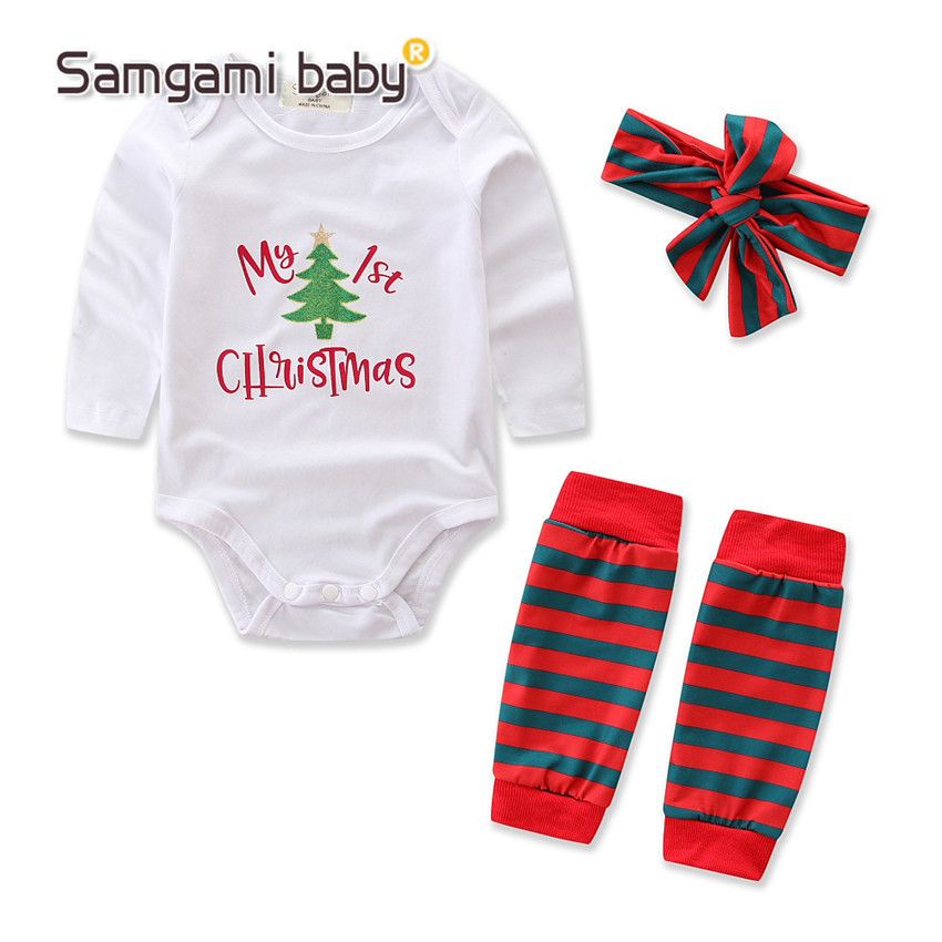 2019 My 1st Christmas New Baby Boys First Christmas Outfit Long 2019 My 1st Christmas New Baby Boys First Christmas Outfit Long Sleeve Letter Romper + Leg Gloves+ Headband Set Outfit Set Xmas From Sinhgarment, ... - 2019 My 1st Christmas New Baby Boys First Christmas Outfit Long