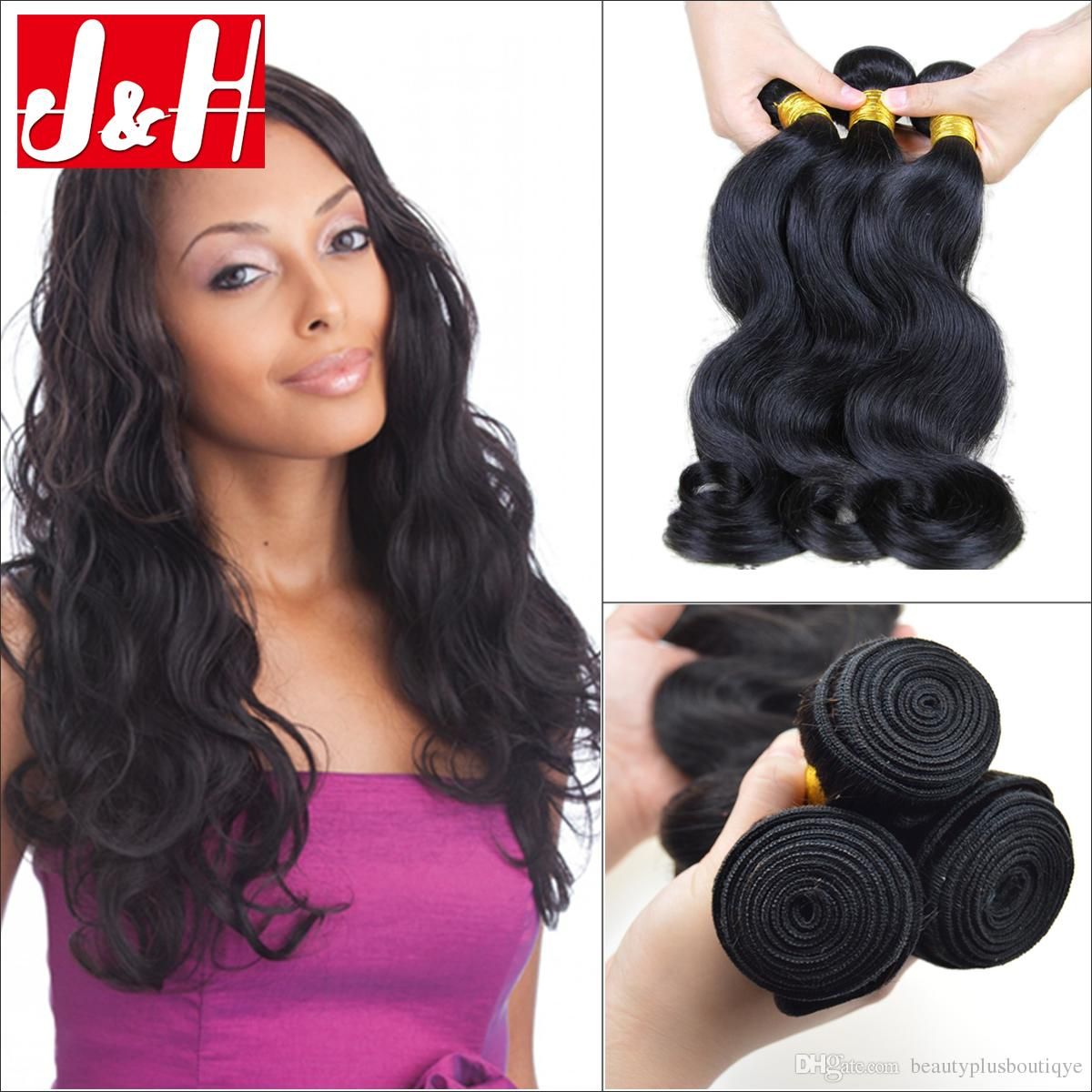 Brazilian Hair Weaves UNPROCESSED Virgin Human Hair Wefts Indian