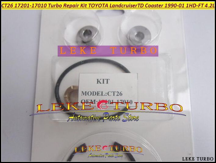 Turbo Repair Kit rebuild For TOYOTA Landcruiser TD Coaster 4.2L 1990-01 160HP 1HDT 1HD-FT CT26 17201-17010 Turbocharger (2)