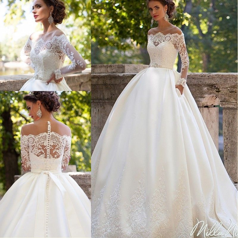 Discount Vestido De Noiva 2019 Vintage Lace Bridal  Dress  