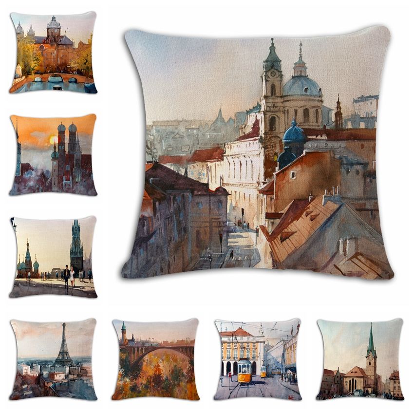 40 Types 40D Scenery Decorative Cushion Covers Bright Colorful Inspiration Pillow Types Decorative 40 Types 40D Scenery Decorative Cushion Covers Bright Colorful Inspiration Pillow Types Decorative