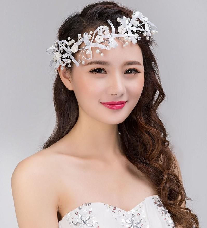 2016 New Bohemia Beach Wedding Headpiece Bridal Garland Head Wreath