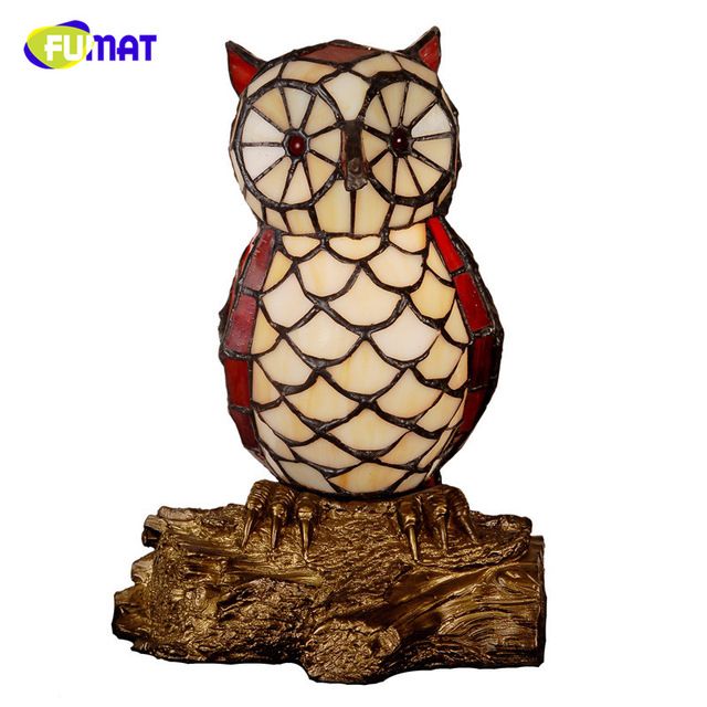 2018 Fumat Stained Glass Table Lamp Owl Creative Gift For Kids 2018 Fumat Stained Glass Table Lamp Owl Creative Gift For Kids Home Docor Bedside Light Fixtures From Soon 133 67 Dhgate Com