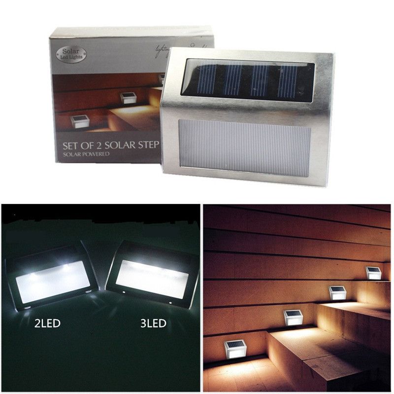 2019 Good Quality Stainless Steel Outdoor Lighting 3leds Solar Lamp 2019 Good Quality Stainless Steel Outdoor Lighting 3leds Solar Lamp Garden Decorate Wall Step Light Sensor Led From Sunwaylighting