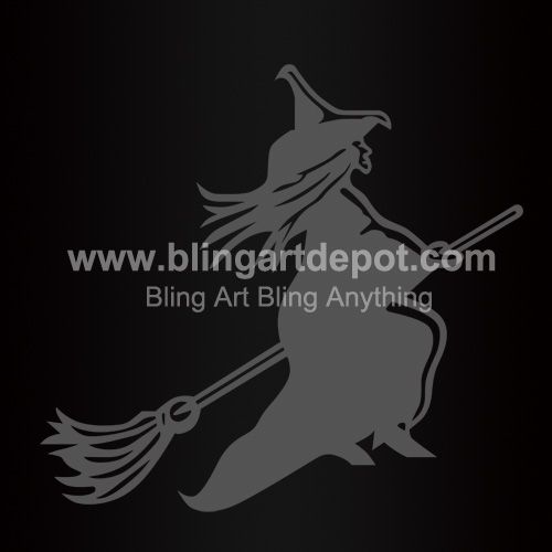 Halloween Iron Ons Witch Heat Vinyl Transfers For Garment Decoration Custom Design Free Cost