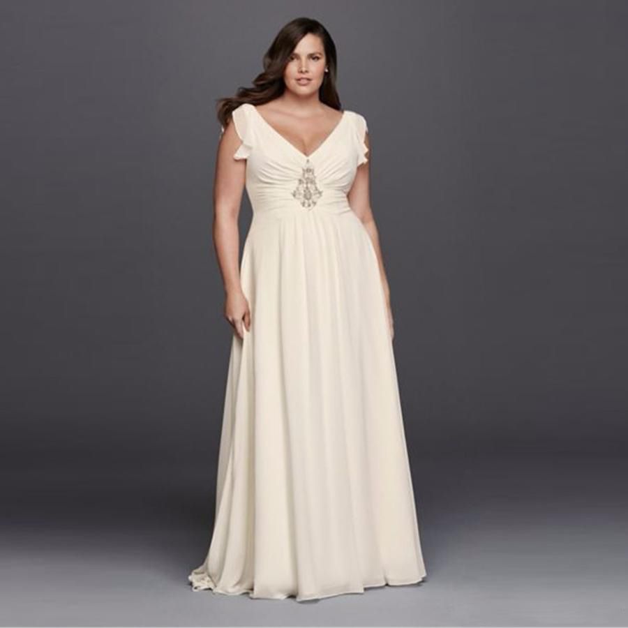 plus size cap sleeve wedding dress