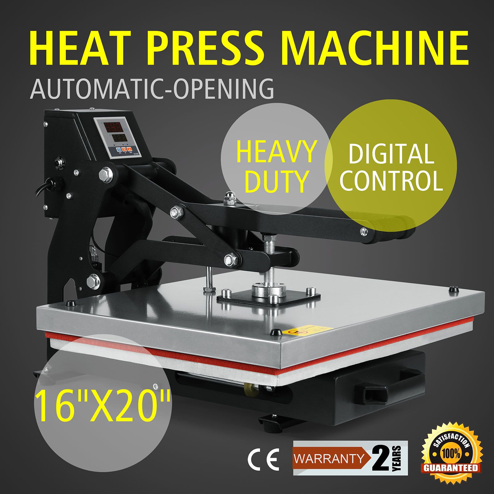 2019 40X50CM Auto Open Heat Transfer Heat Press Machine For T