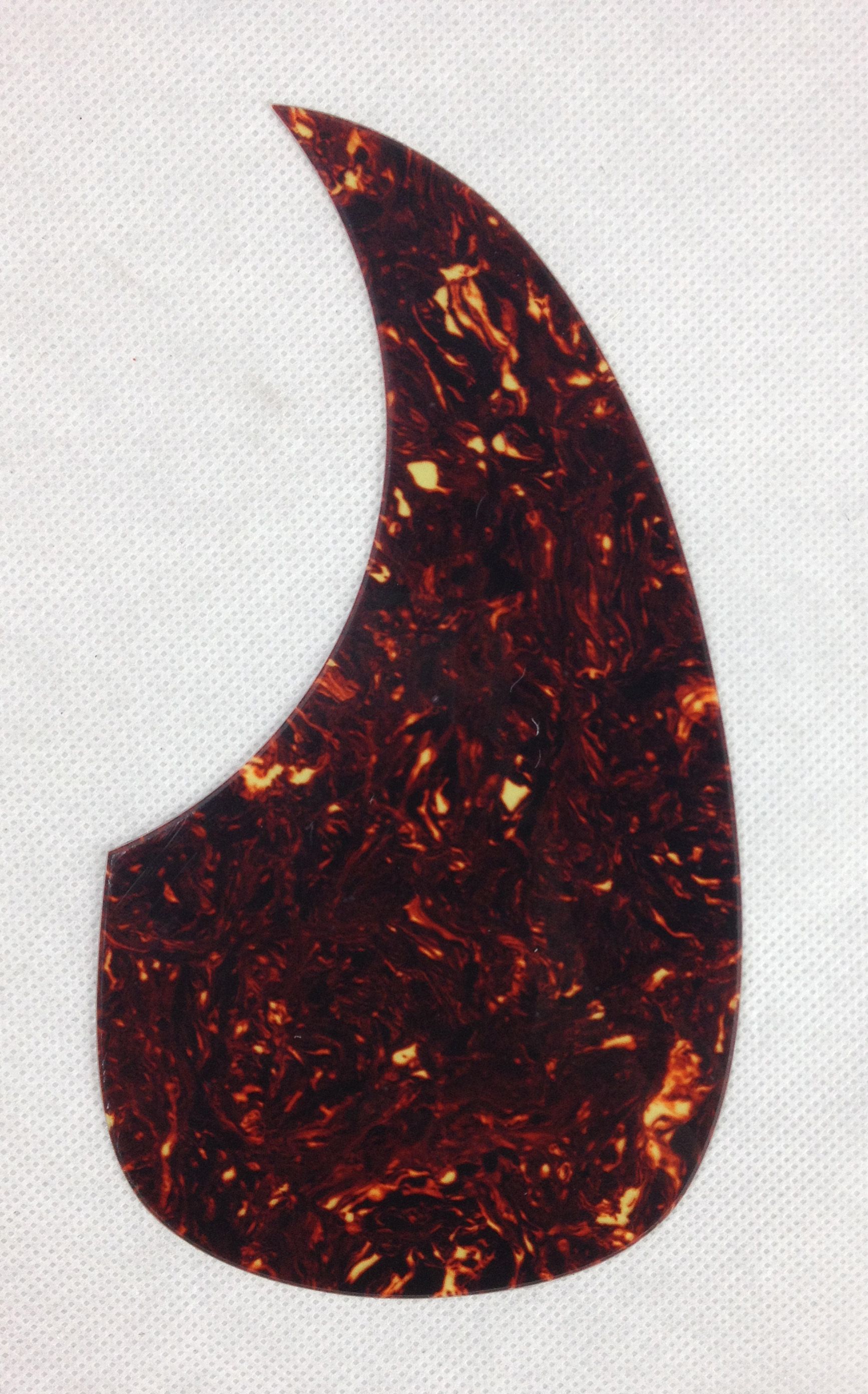 2019 Custom Acoustic Guitar Pickguard Teardrop Shape , Borwn Tortoise From Melody_pickguard, 8.