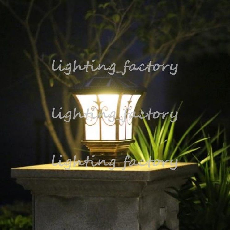 Solar Post Lights Outdoor Lighting Landscaping Led Garden Lamp Lamps Warm White Cold Color Light Sensor Functions Canada 2019