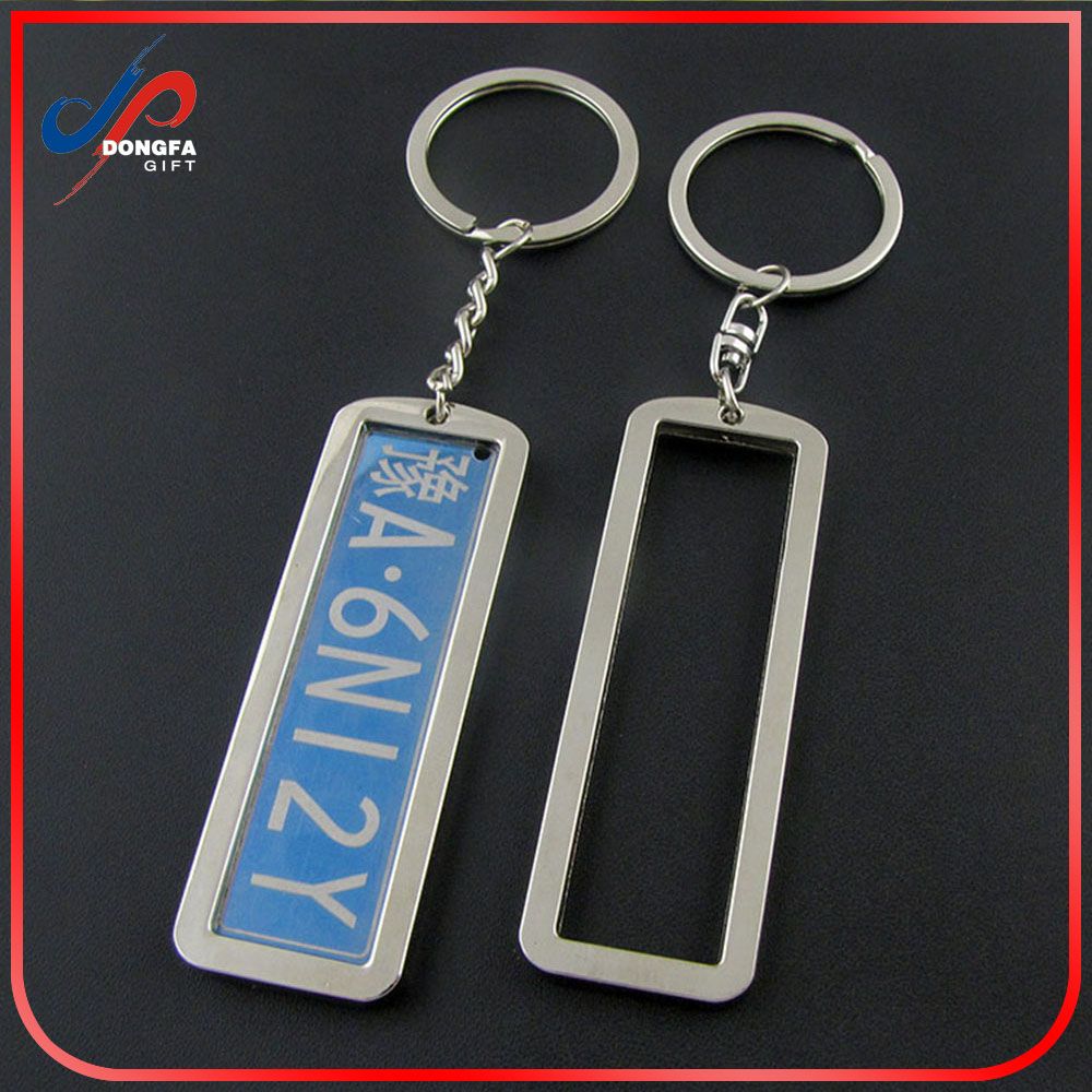 2019 2016 Custom Mini Plate Number Keychains, Licence Plate Keyrings