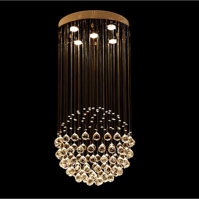 Vallkin Crystal Led Chandelier Lighting Ceiling Hanging Lamps Vallkin Crystal Led Chandelier Lighting Ceiling Hanging Lamps Fixtures With D50cm H100cm Ac 100 To 240v For Living Room Ce Fcc Pendant Ight
