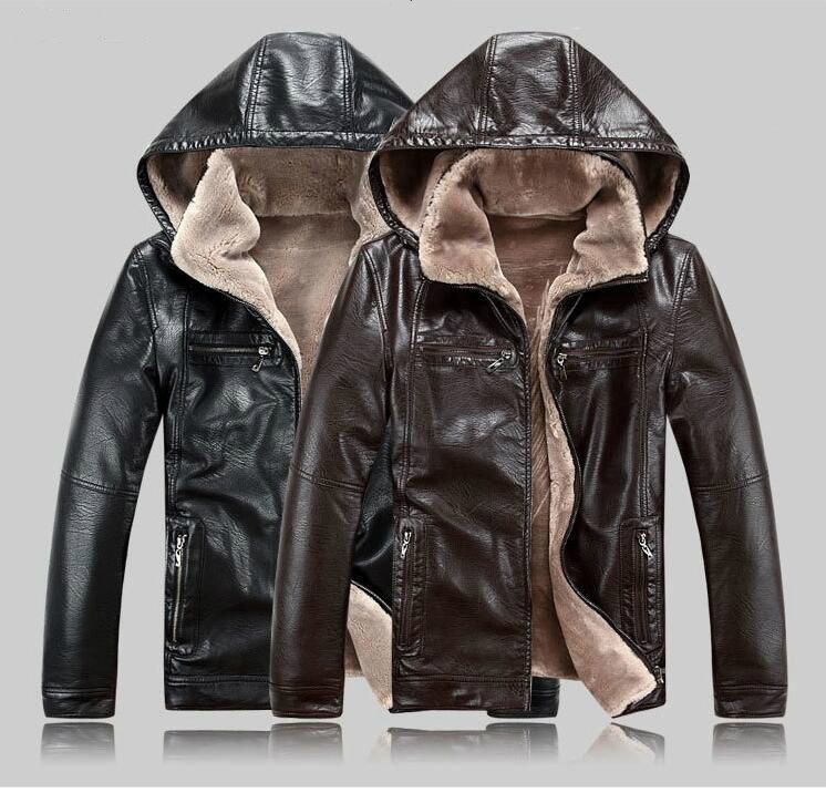 fur lined leather jacket mens