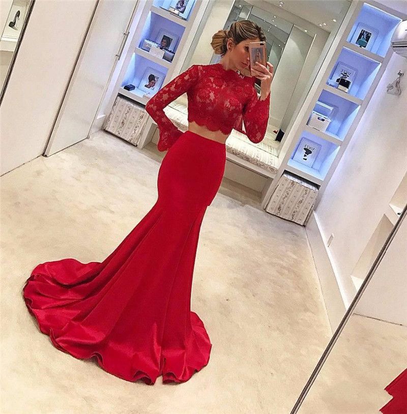 robe de soiree deux pieces pas cher
