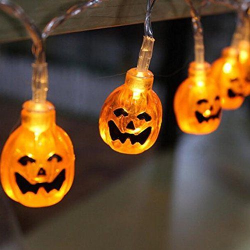 halloween 3d jack o lantern pumpkin string lights 20 led 2m holiday decoration lights for indooroutdoorfestivalparty decor string lights outdoor string