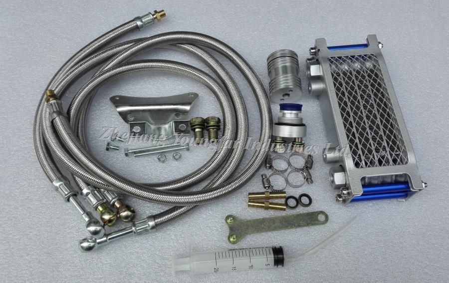 2018 Performance Oil Radiator Set / Oil Cooler Set For Scooter Gy6 50