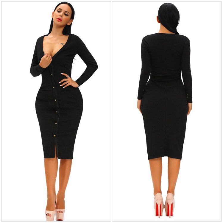 long sleeve cardigan dress