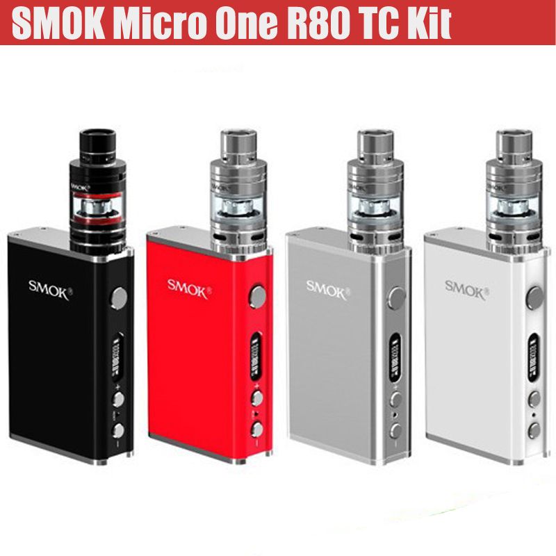 Authentic SMOK Micro One R80 TC Starter Kit Built In 4000mah Battery SS