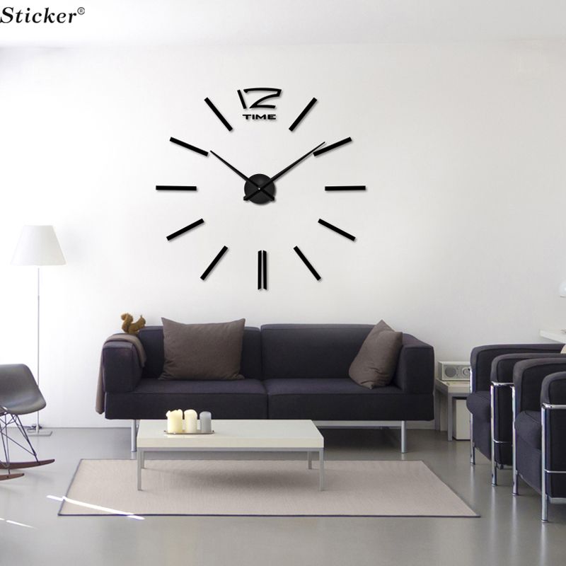 Whole 3d Mirror Wall Clock Stickers Acrylic Big Sticker Home Whole 3d Mirror Wall Clock Stickers Acrylic Big Sticker Home Decoration Surface Decor Decorative Large Digital