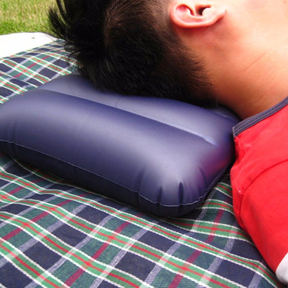 Inflatable Camping Pillow Dark Blue Large Inflatable Camping