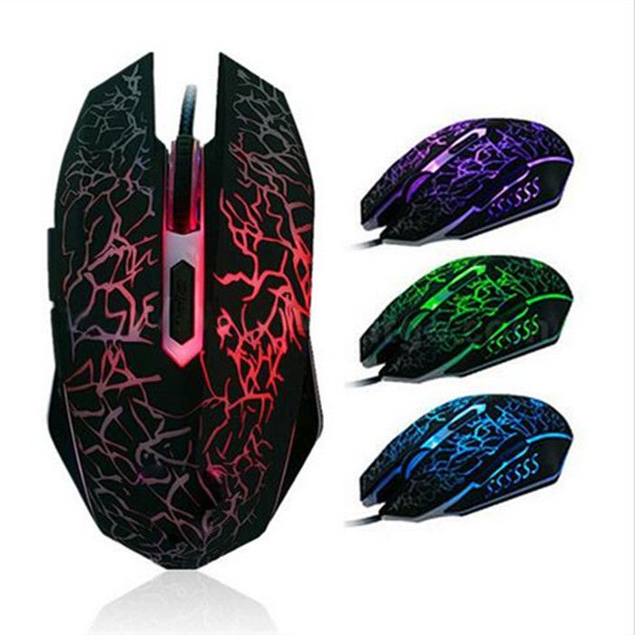 2018 LED Optical USB Wired Computer Gaming Mouses DPI 6D 6 Buttons Pc