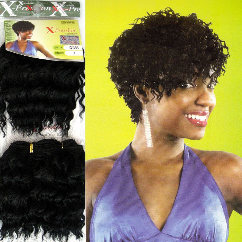 Xpression Weaving Synthetic Hair Extension Xpression Diva Curly Hair