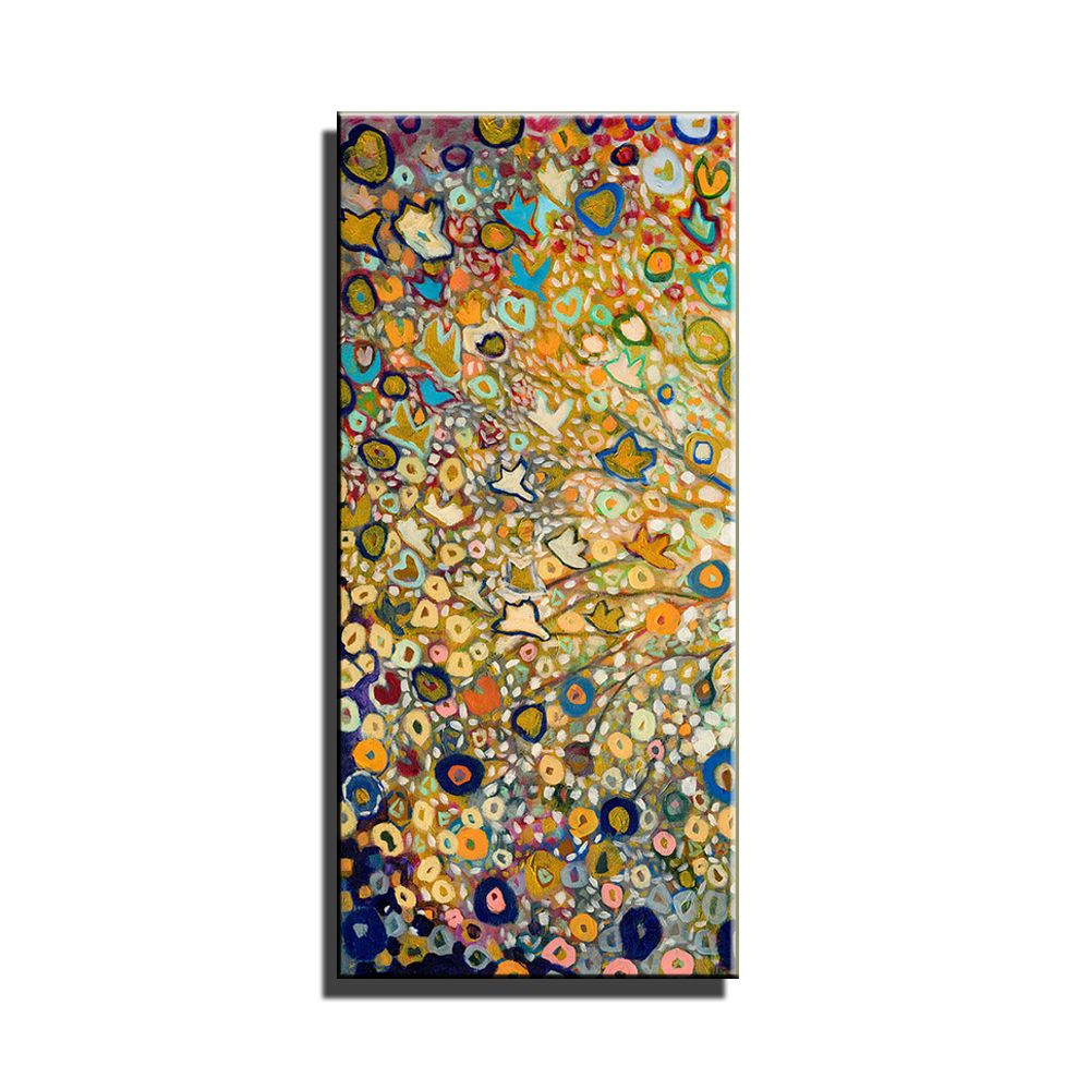 2018 Large Single Abstract Flower Cheap Huge Vertical Oil Painting On