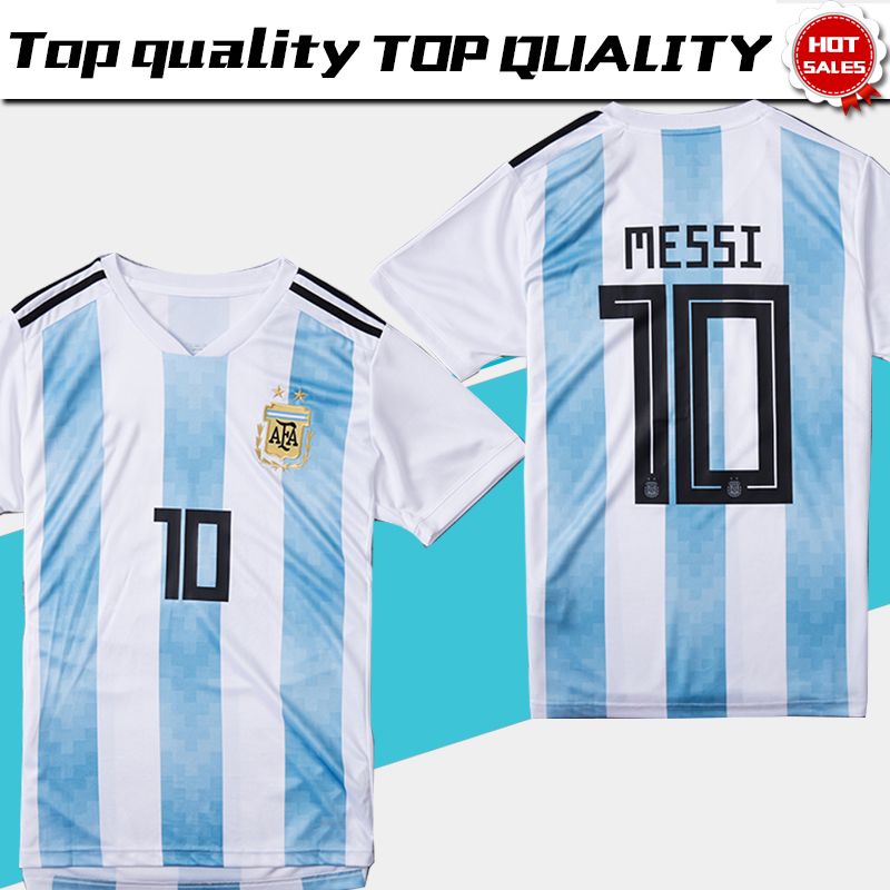 Wholesale 2018 World Cup Argentina Soccer Jersey 2018 Argentina Home Soccer Shirt #10 Messi #9 ... Wholesale 2018 World Cup Argentina Soccer Jersey 2018 Argentina Home Soccer Shirt #10 Messi #9 ...