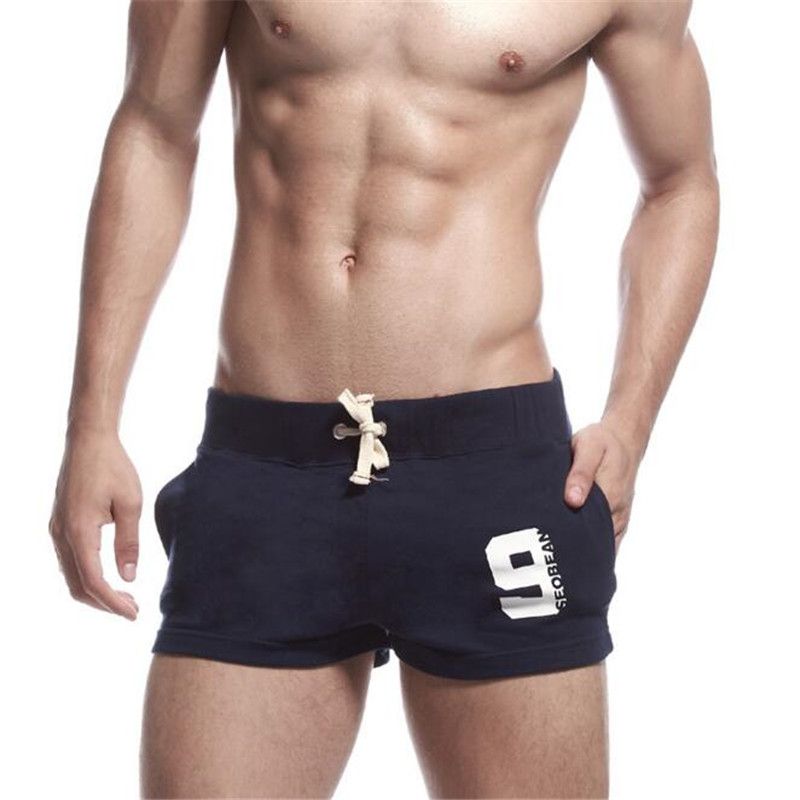 2019 Wholesale Men'S Boxer Sport Shorts,Cotton Mens Running Shorts