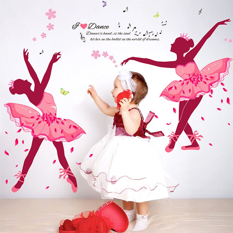 Wall Decoration Stickers dance ballet girls wall stickers for kids rooms sofa television 3d Wall Decoration Stickers dance ballet girls wall stickers for kids rooms sofa television 3d