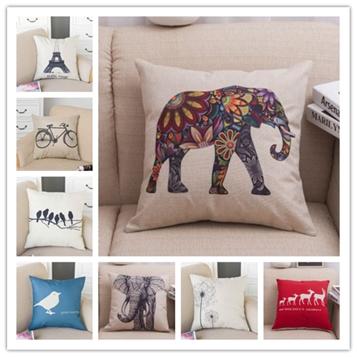 fashion pillowcase linen cushion