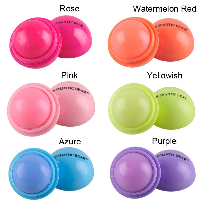 3d Lipstick New Makeup Round Ball Moisturizing Lip Balm Natural Plant Sphere Lip Pomade Lip Balm ...